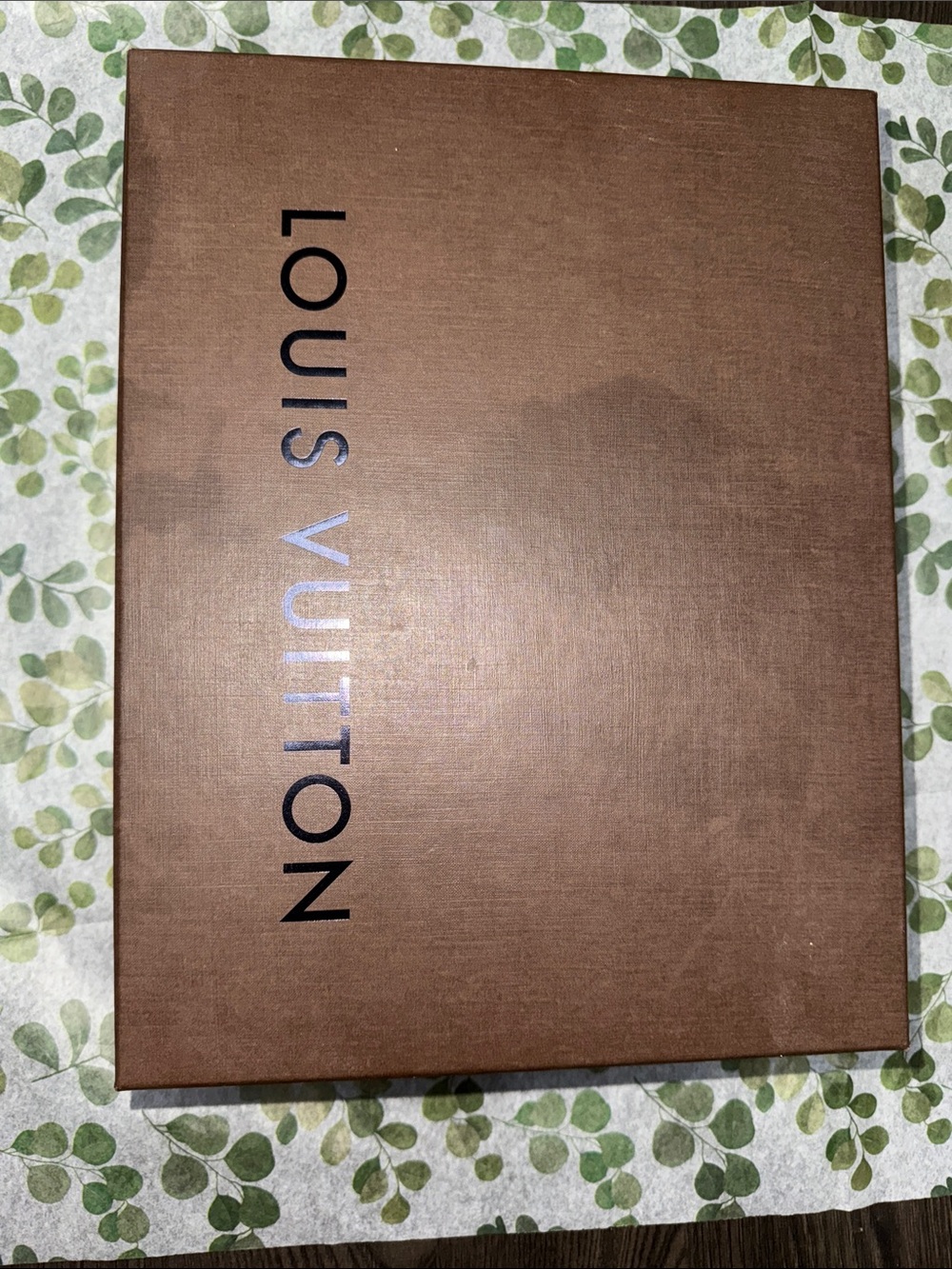 Louis Vuitton Brown Box with Black Logo